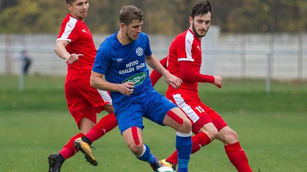 ČFL: Brozany (v červeném) - Králův Dvůr 2:3.