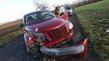 Havárie osobního automobilu u Sedlece