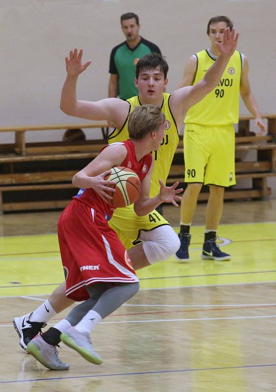 Basketbalový zápas mezi Litoměřice a Nymburkem