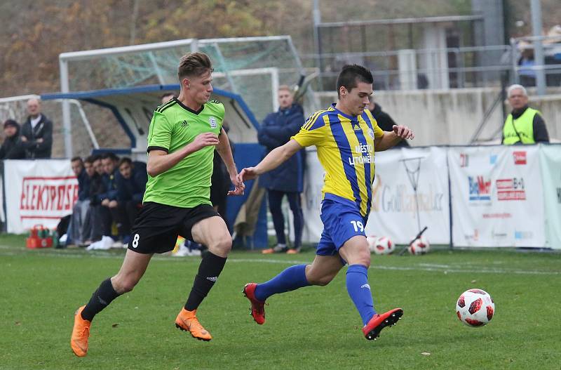 Fotbalový zápas FK Litoměřicko a Vyšehrad, ČFL 2018/2019