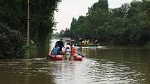 Povodeň 2002, 16. srpen - Lovosice