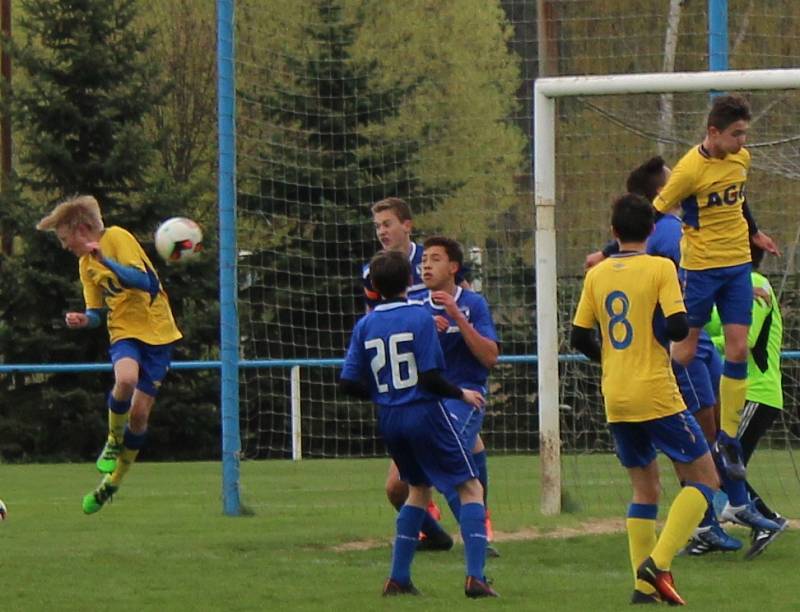 Na roudnickém trávníku porazili fotbalisté FK Teplice U14 americký výběr 4:0. 