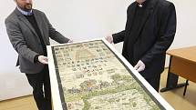 Litoměřické biskupství společně se Státním oblastním archivem umožnilo Litoměřickému deníku exkluzivně zhlédnout a pořídit fotografie originálu Klaudyánovy mapy.