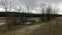 Pískovna Dobříň u Roudnice nad Labem.