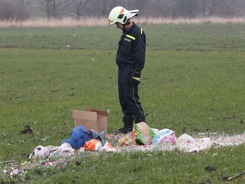 Dopravní nehoda u obce Klapý.