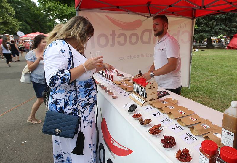 Na 6. ročníku Gastro Food Festu se představilo na 70 vystavovatelů z oboru gastronomie, kteří návštěvníky lákali na řadu nových laskomin připravených například z hadího a krokodýlího masa, z žabích stehýnek i z hmyzu.