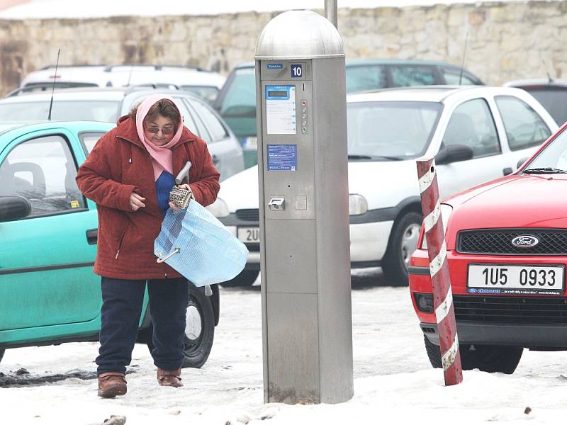 Parkovací automat v Litoměřicích.