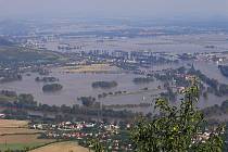 Povodně vyfocené z Lovoše