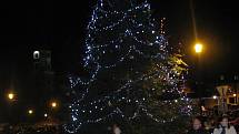Rozsvícení vánočního stromu v Roudnici