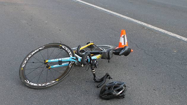 U Hamrů nad Sázavou se střetl cyklista s traktorem