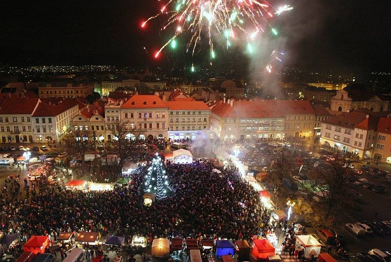 Slavnostní rozsvícení vánočního stromu v Litoměřicích