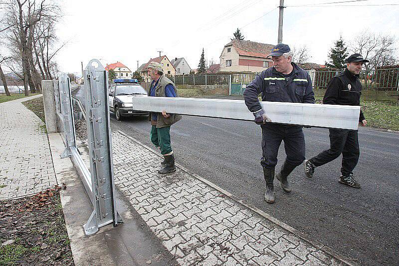 Velká voda na Litoměřicku - sobota 15. ledna 2011 - Křešice.