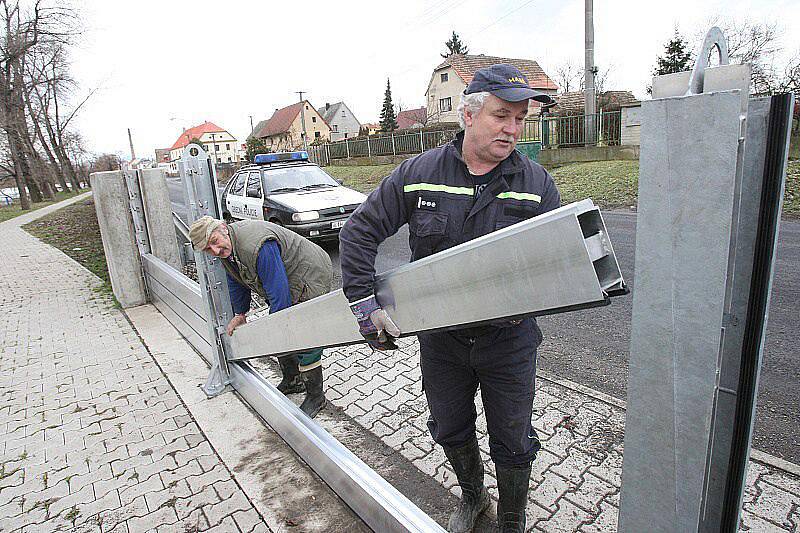 Velká voda na Litoměřicku - sobota 15. ledna 2011 - Křešice.