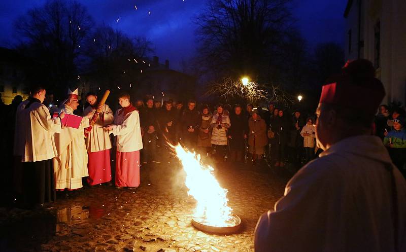 Velikonoční vigilie v katedrále sv. Štěpána v Litoměřicích