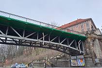 Most v Roudnici po dílčí opravě 28. února 2024.