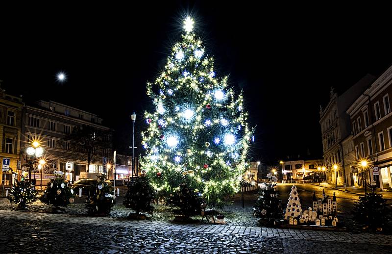 Vánoční strom v Roudnici nad Labem