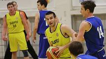 Basketbalový zápas Litoměřice a Vyšehrad.