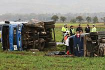 Tragická nehoda dodávky a nákladního vozu u Počapel