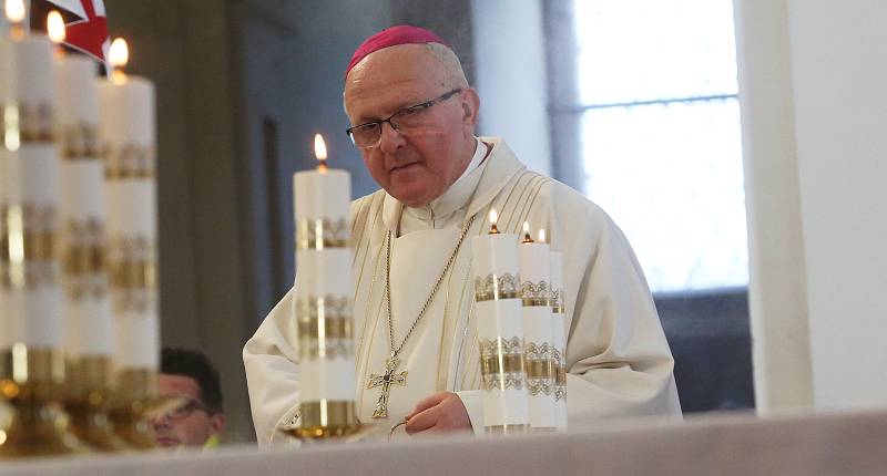 Litoměřický biskup Jan Baxant slavil kulaté narozeniny.