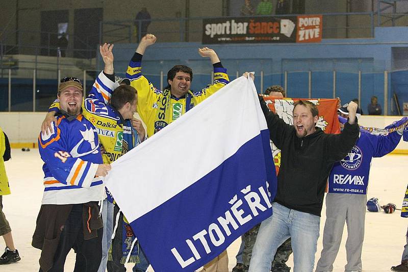 HC Stadion Litoměřice - HC Bobři Valašské Meziříčí - rozhodující zápas kvalifikace o 1. ligu.