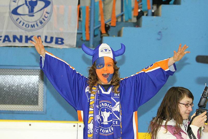 HC Stadion Litoměřice - HC Bobři Valašské Meziříčí - rozhodující zápas kvalifikace o 1. ligu.