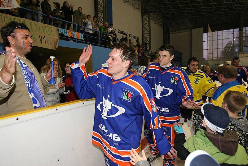 HC Stadion Litoměřice - HC Bobři Valašské Meziříčí - rozhodující zápas kvalifikace o 1. ligu.