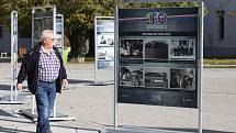 Výstava historických fotografií s názvem 100 let republiky - 100 let Lovosic na Václavském náměstí
