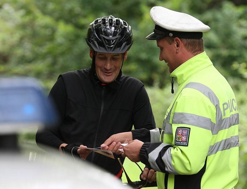 Policisté kontrolovali cyklisty