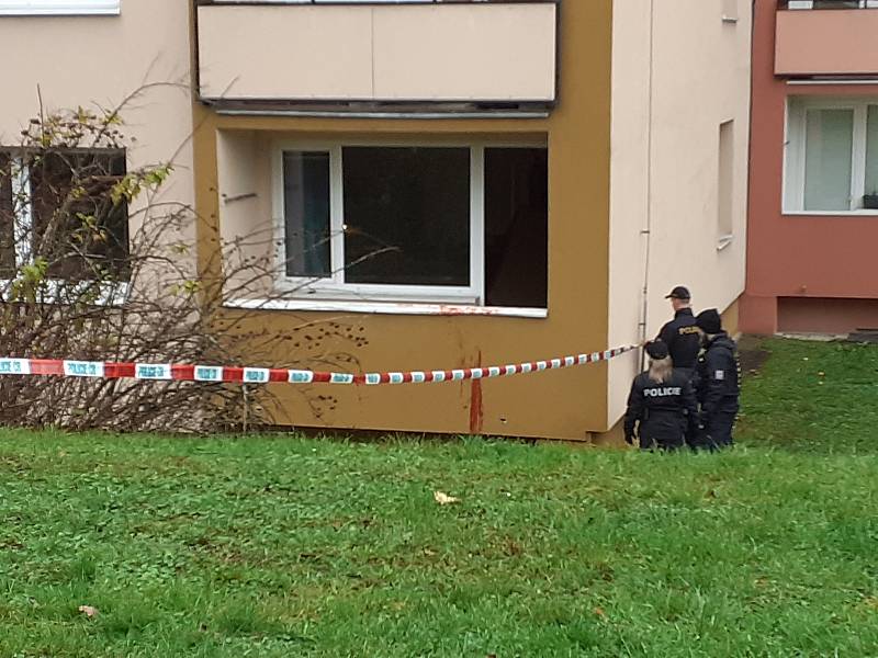 Policie je na litoměřickém sídlišti, pravděpodobně tu došlo k násilí.