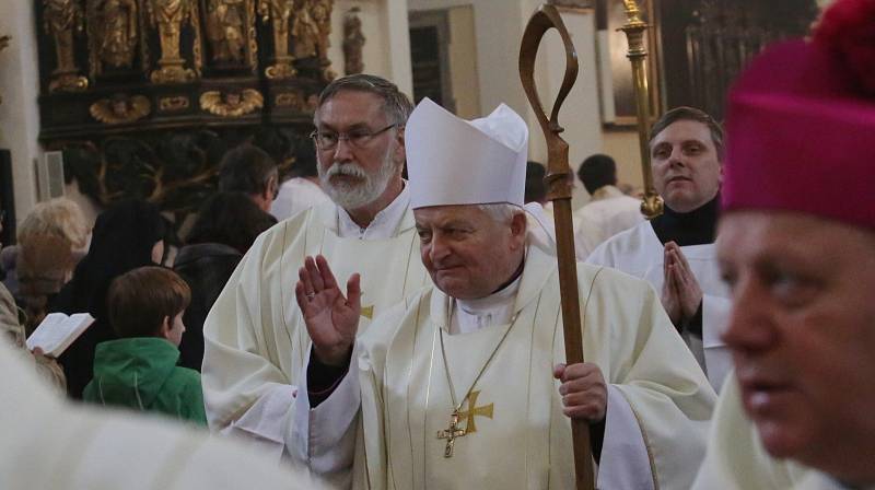 Missa chrismatis v katedrále sv. Štěpána v Litoměřicích.