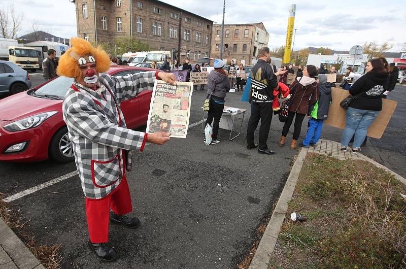 Litoměřický protest proti zotročování zvířat v cirkusech.