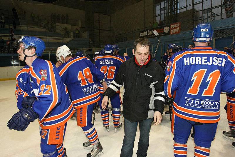 HC Stadion Litoměřice - HC Bobři Valašské Meziříčí - rozhodující zápas kvalifikace o 1. ligu.