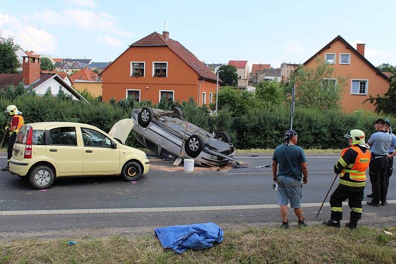 Dopravní nehoda dvou osobních aut, ke které došlo v úterý 29. června v Úštěku.