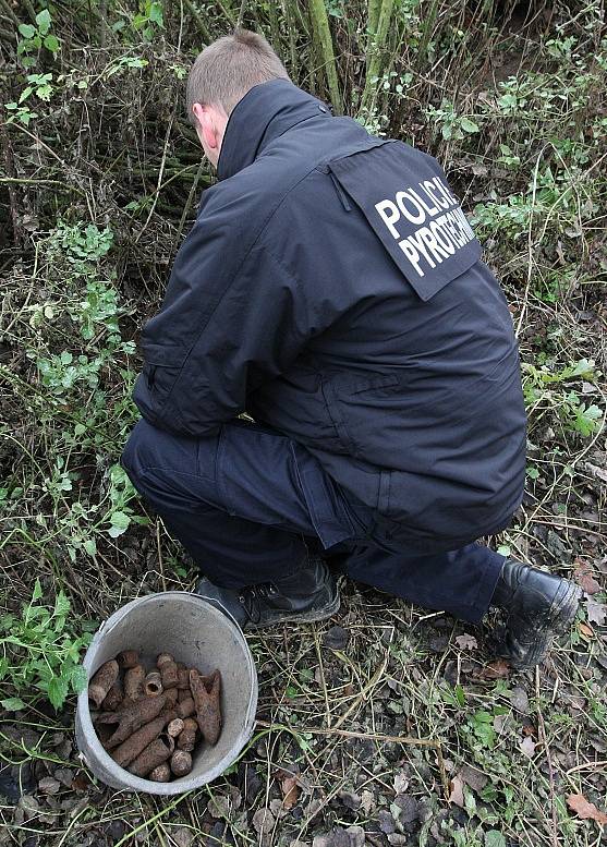 Nález munice ze 2. světové války u Travčic