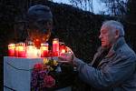 Vzpomínka na Václava Havla v jeho parku v Litoměřicích