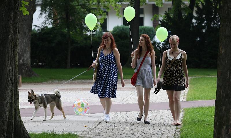 Jiráskovy sady v Litoměřicích.