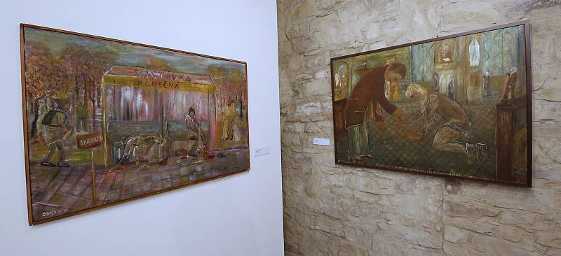 Severočeská galerie výtvarného umění uspořádala v Litoměřicích vernisáž Rosti Osičky, boxera, malíře a básníka.