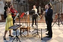 Komorní koncert Dechového kvinteta 4+1 v kostele Zvěstování Panny Marie.