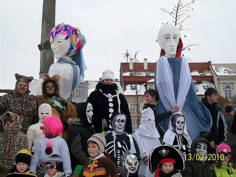 Masopustní oslava v Roudnici nad Labem.