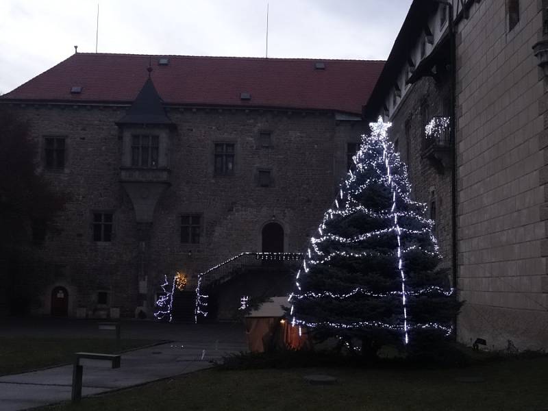 Vánoční strom v Budyni nad Ohří