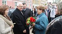 Prezidentský pár na Litoměřicku - Terezín.