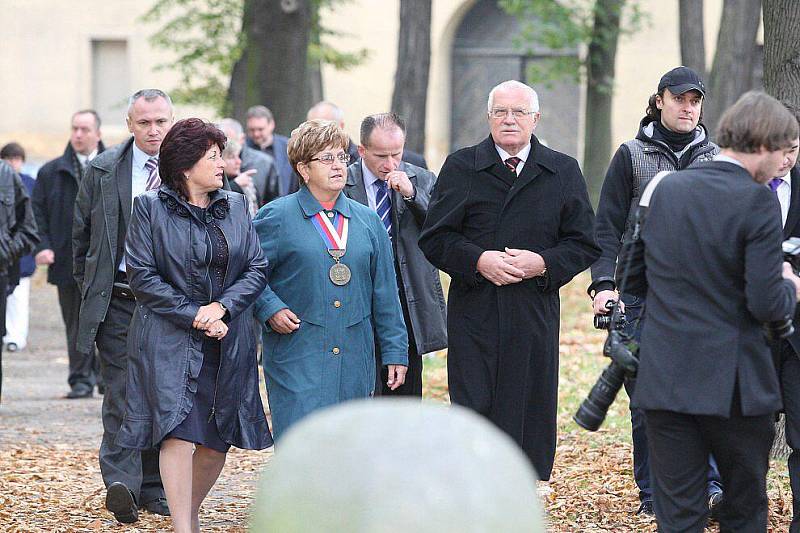 Prezidentský pár na Litoměřicku - Terezín.