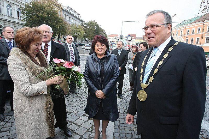 Prezidentský pár na Litoměřicku - Roudnice nad Labem.