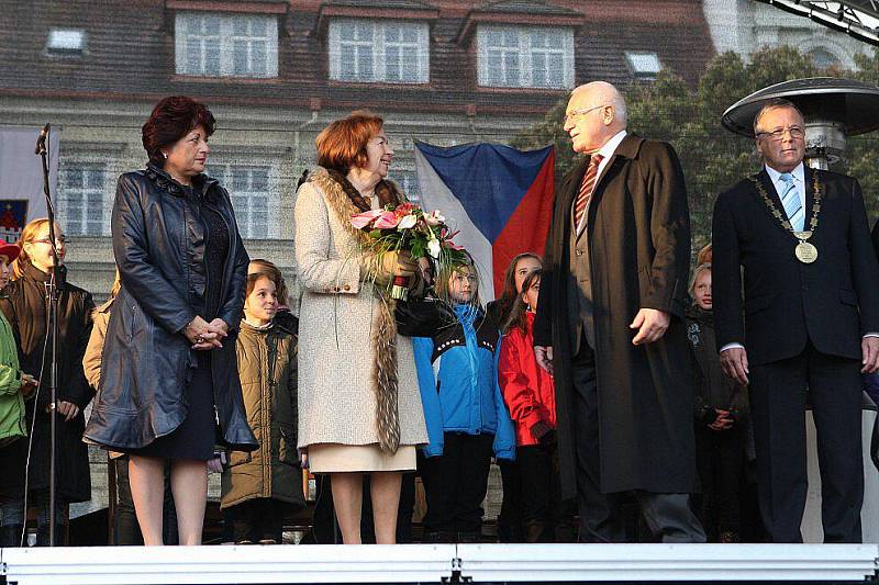 Prezidentský pár na Litoměřicku - Roudnice nad Labem.