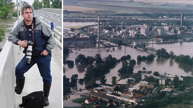 Povodně 2002 na Litoměřicku objektivem Karla Pecha.