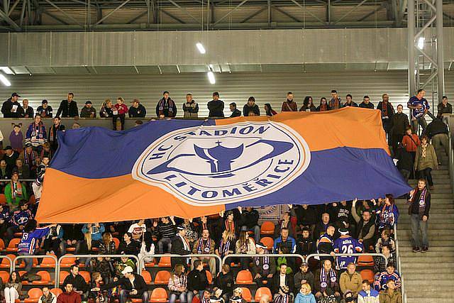 Nová sektorová vlajka fanoušků Stadionu Litoměřice.