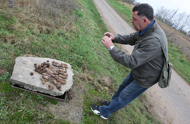 Nález munice ze 2. světové války u Travčic