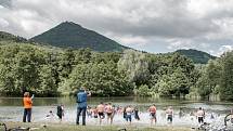 Kocourovský triatlon 2017 (0,2 - 17 - 5 km). 