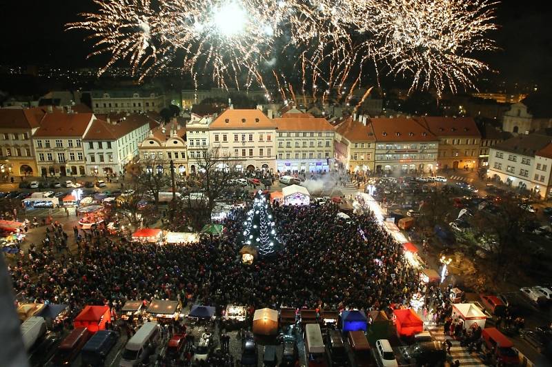 Slavnostní rozsvícení vánočního stromu v Litoměřicích