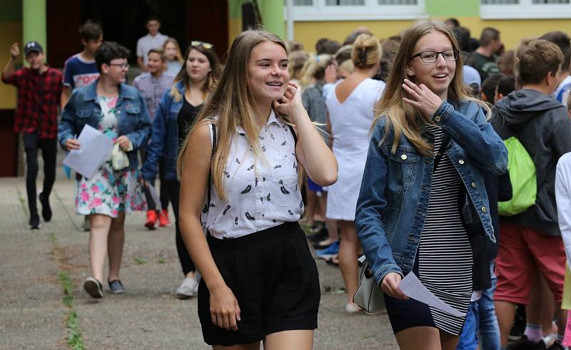 Zakončení školního roku a rozdávání vysvědčení v ZŠ Antonína Baráka v Lovosicích